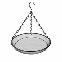 Hanging Bird Feeder Tray Outdoor Metal Mesh Feeding Tray Sturdy for Garden