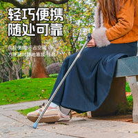Steel Folding Stool Walking Stick with Triangle Support
