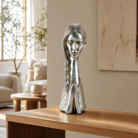 Praying Girl Figurine Standing Praying Girl Statue Decorative Sculpture for Homeowners, Art Collectors, Table