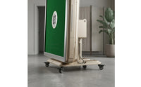 Automatic Foldable Mahjong Table Built-in Tile Handling Mahjong Table with Wheels Compact Game Furniture for Home