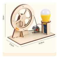 Wooden Generator Kit Hands-on Learning Hand Crank Generator Educational