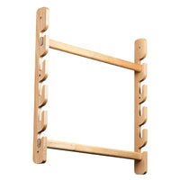 Beech Wood Children's Adjustable Base Wardrobe Clothes Rod Solid Wood Support
