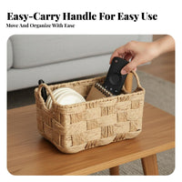 Woven Storage Box adaptable Home Organization Rustic appearance for children, Parents