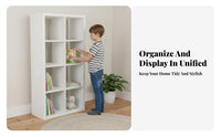 Freestanding Sectional Cube Organizer Openrear Construction Storage Cabinet Multi-Functional Use shelving unit DIY Customizable for Children, Homeowners, Kids' Room, Playroom, Bedroom, Office