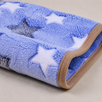 Gelato Pique Blanket Fluffy Dog Blanket Fleece Material Star Pattern Washable For Pets