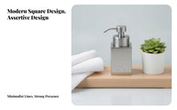 Countertop Foam Dispenser Refillable Foaming Soap Dispenser Modern Design Stainless Steel Soap Pump for Kitchen, Hotel