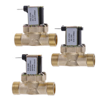 全铜4分电磁阀 有压进水阀 DC12V 24v 220v太阳能热水器阀