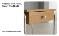 Single-Door Metal Locker utilitarian Look Bedside Table sturdy for Living Room