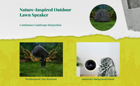 Waterproof outdoor rock speaker