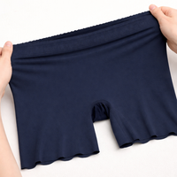 Women's Boxers Underwear with Invisible Seamless Design for Under Dress and Skirt, Anti Chafing Shorts with Lightweight Material, Modesty