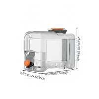 Faucet Water Container Flat-Sided Translucent Rectangular Water Storage Container Outdoor Gear Odornon-Odorous for Home Use
