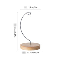 Iron Hanging Rack Metal Frame Tabletop Plant Hanger Elegant Curved Design