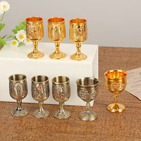 European Style Metal Luxury Retro Shot Glass