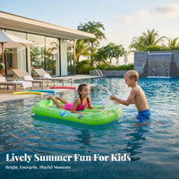 Long-Lasting Inflatable Surfboard Easy to Inflate Inflatable Wave-Riding Board Bright Colorful Design for Beginners, Beach