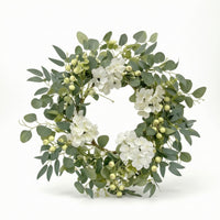 Wreath with Eucalyptus and Berries Green Wreath with Berries Decorative for Wall
