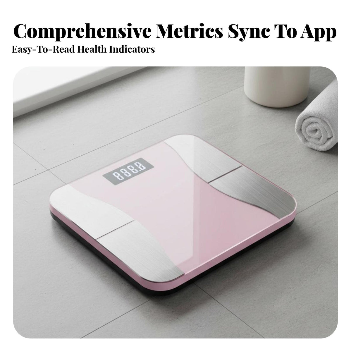 Smart Body Adipose Scale APP Support Body Adipose Scale High Precision Sensors for Fitness Enthusiasts, Families, Home Gym, Bedroom