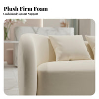 Elegant Look arcd Sectional Sofa Minimalist Aesthetic Lounge Seating Deep Seat Living Room Furniture plushLike Comfort for Business Owners, Interior Designers, Apartment Dwellers, Reception Area, Boutique, Studio, Bedroom