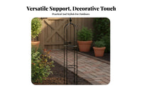 Clematis Support Pillar Weather-Resistant Rose Climbing Cage Rust-Resistant Rose Support Obelisk for Outdoor, Patio, Balcony
