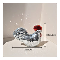Mirrored Cockerel Decor Tiled Mosaic Cockerel Foam Base