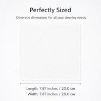 Microfiber Cleaning Cloth for Glasses and Screens, Camera Lens Eyeglass Suede Soft Fabric, Thickened, 7.9 Inches