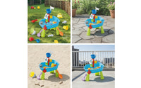 Outdoor Pirate Ship Water Table Plastic Water and Sand Table Interactive Sensory Playset Summer for Toddlers, Backyard