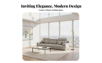3 Pieces 3-Piece U-Shaped Sofa Set High rearrest U-Shaped configurable Couch Modern Design Lounge Furniture for Homeowners, Living Room, Home recreation