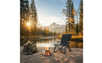 Reclining Camping Chair Lightweight Folding Camp Chair Heavy Duty Outdoor Furniture for Picnic