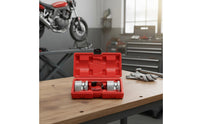 14 Pieces Storage Case Included Fork Seal Driver Kit Heavy Duty Motorcycle Oil Seal Installer Non-Slip Grip for Mechanics, DIY Enthusiasts, Workshop, Garage