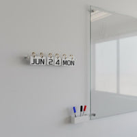 Horizontal Acrylic Calendar Holder Wall-Attached Flip Calendar Display Home Decor for Shop