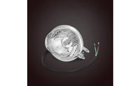 Retro Motorcycle Fog Light Custom Motorcycle Light with Grille Chromed Chrome Fog Lamp Easy to Install for Motorcyclists