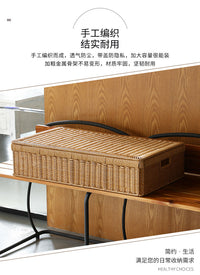 塑料藤编床底收纳箱家用抽屉式衣服储物矮整理床下扁平收纳盒