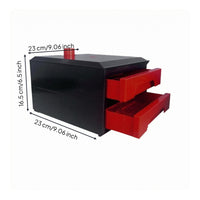 Drawer Tray Water Cleaner Box Pull-out Trays Drawer Aquarium Water Cleaner Black Rectangular for Home Use