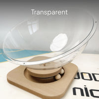 Space Capsule Cat Bed with Acrylic House and Rotating Toy