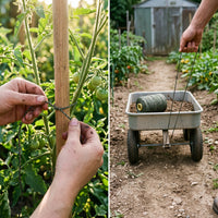 Plant Trellis Netting and Support Twine for Climbing Vegetables and Fruits