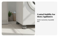 Threaded Anti-Slip Appliance Foot Shock Absorbing Adjustable Appliance Base Stable Household Hardware Noise Reduction for Laundry Room