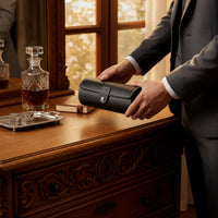 Watch Roll Portable Watch Box with 3 Slots Compact for Dresser
