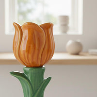 Ceramic Vase Artistic Shape Ceramic Flower Vase Glossy Glaze for Living Room
