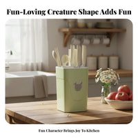 Funny Creature Holder Multipurpose Design and Utensil Holder Easy to Clean Multi-Compartment