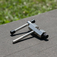 Chain Breaker with Crossbar Handle Metal Chain Breaker Tool Easy to Operate for Cyclists, Home Workshop