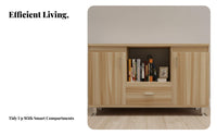 Contemporary Television Cabinet Compact Floor TV Cabinet Sturdy Construction Small Entertainment Center with Versatile Storage and Durable Material Suitable for Gift Giving Home Decoration Bedroom Organization Living Room Furniture Hallway Storage