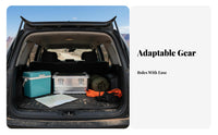 Large Capacity Aluminum Cargo Case Portable Camping Organizer Heavy Duty Storage Container Stackable Design for Outdoor Enthusiasts, Travelers, Car Owners, Road Journeys, Travel, Emergency Preparedness, Shopping