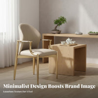 Single-Seater Leisure Armchair Light Luxury aesthetic Cantilever Side Chair sturdy Easy Assembly for Hoteliers, Hotel, Study