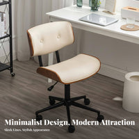 Upholstered Wood-Frame Task Chair Ergonomic Design Office Furniture for Students