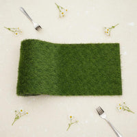 Grass Table Runner Non-Slip Party Decor Dense Texture for Occasion Setting