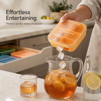 Food-Grade Silicone Ice Cube Tray with Soft Bottom for Easy Release, Refrigerator Ice Maker Mold