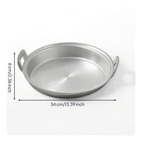 Pan with Two Side Handles Uncoated Pan with Side Handles Cookware for Frying