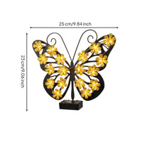 Solar Wall Light with Cutout Wings LED Butterfly Garden Light Wireless for Patio