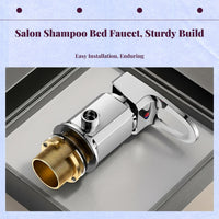 Adjustable salon shampoo faucet