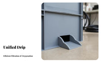 Fish Tank Water Distribution Box Waterfall Outlet Aquarium Trickle Strainer High-Efficiency Filtration Surface-Mounted Strainer Box for Outdoor