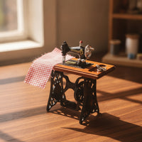 Dollhouse Stitching Apparatus with Accessories Realistic Miniature Stitching Apparatus Authentic
